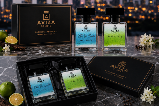AVIZA Perfume Combo Pack | Blue De Chanel + Hawas | 30ml x 2 | Long Lasting Eau De Parfum